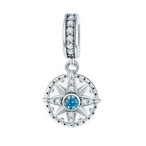 925 Sterling Silver Nautical Compass Charm